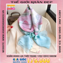 Khăn Lụa Tơ Tằm Thế Giới Khăn Đẹp cao cấp KLTT 227_01