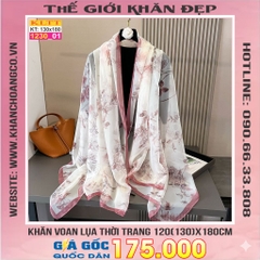 Khăn Lụa Tơ Tằm Thế Giới Khăn Đẹp cao cấp KLTT 230_01