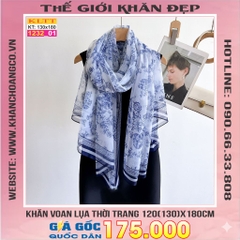 Khăn Lụa Tơ Tằm Thế Giới Khăn Đẹp cao cấp KLTT 232_01