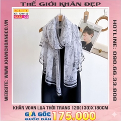 Khăn Lụa Tơ Tằm Thế Giới Khăn Đẹp cao cấp KLTT 232_02