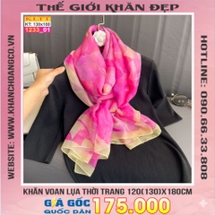 Khăn Lụa Tơ Tằm Thế Giới Khăn Đẹp cao cấp KLTT 233_01