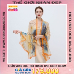 Khăn Lụa Tơ Tằm Thế Giới Khăn Đẹp cao cấp KLTT 235_01