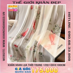 Khăn Lụa Tơ Tằm Thế Giới Khăn Đẹp cao cấp KLTT 242_01