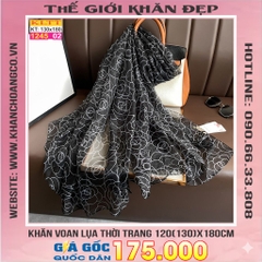 Khăn Lụa Tơ Tằm Thế Giới Khăn Đẹp cao cấp KLTT 245_02