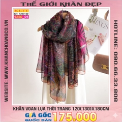 Khăn Lụa Tơ Tằm Thế Giới Khăn Đẹp cao cấp KLTT 250_01