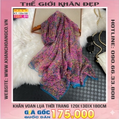 Khăn Lụa Tơ Tằm Thế Giới Khăn Đẹp cao cấp KLTT 251_01