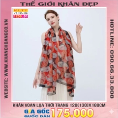 Khăn Lụa Tơ Tằm Thế Giới Khăn Đẹp cao cấp KLTT 256_01