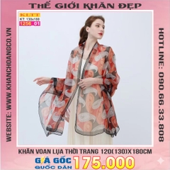 Khăn Lụa Tơ Tằm Thế Giới Khăn Đẹp cao cấp KLTT 256_01