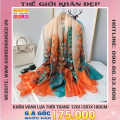 Khăn Lụa Tơ Tằm Thế Giới Khăn Đẹp cao cấp KLTT 263_01