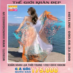 Khăn Lụa Tơ Tằm Thế Giới Khăn Đẹp cao cấp KLTT 263_01