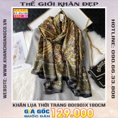Khăn Choàng Cổ Lụa Thời Trang Thế Giới Khăn Đẹp KLHC 1112_3