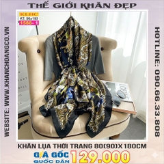 Khăn Choàng Cổ Lụa Thời Trang Thế Giới Khăn Đẹp KLHC 1130_1