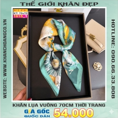 Khăn Phụ Kiện Lụa Vuông 70cm - Thế Giới Khăn Đẹp C1062_1