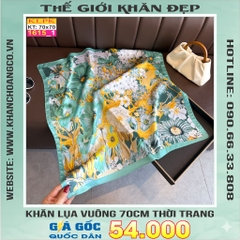 Khăn Phụ Kiện Lụa Vuông 70cm - Thế Giới Khăn Đẹp C1062_1