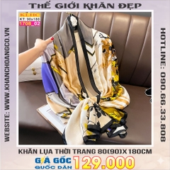 Khăn Choàng Cổ Lụa Thời Trang Thế Giới Khăn Đẹp KLHC 1075_2