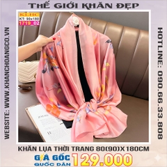 Khăn Choàng Cổ Lụa Thời Trang Thế Giới Khăn Đẹp KLHC 1085_2