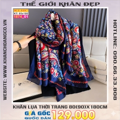 Khăn Choàng Cổ Lụa Thời Trang Thế Giới Khăn Đẹp KLHC 1058_1