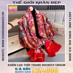Khăn Choàng Cổ Lụa Thời Trang Thế Giới Khăn Đẹp KLHC 1058_3