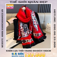 Khăn Choàng Cổ Lụa Thời Trang Thế Giới Khăn Đẹp KLHC 1017_1