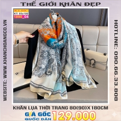 Khăn Choàng Cổ Lụa Thời Trang Thế Giới Khăn Đẹp KLHC 1009_4