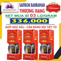 Nhụy Hoa Nghệ Tây SAFFRON BAHRAMAN Set 3 Gr - Giá sỉ