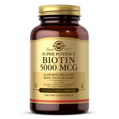 Thực phẩm chức năng Biotin HỖ TRỢ TÓC, DA VÀ MÓNG HIỆU SOLGAR 100 viên