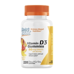 Kẹo dẻo Vitamin D3 Gummies Doctor Best 220 Viên