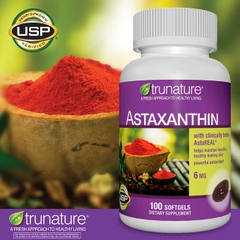 Viên chống oxy hóa cực mạnh trunature Astaxanthin 6mg 100 viên