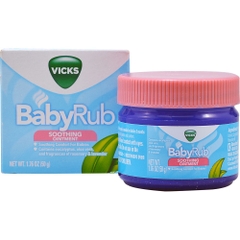 Dầu bôi ấm ngực trẻ Vicks BabyRub Soothing Ointment 50g