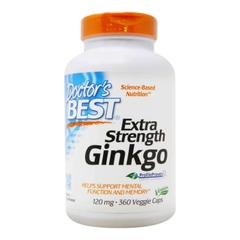 Bổ não và ngăn ngừa đột quỵ Doctor’s Best Extra Strength Ginkgo 120mg 360 viên