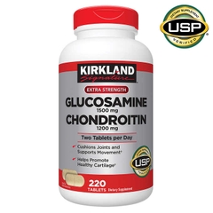 Thực phẩm bổ sung Kirkland Signature Glucosamine 1500mg Chondroitin 1200g 220 viên