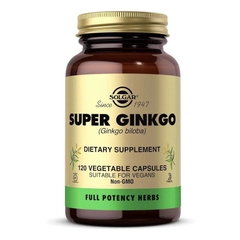 Viên uống Solgar Super Ginkgo Bạch Quả hỗ trợ tăng cường tuần hoàn não 120 viên