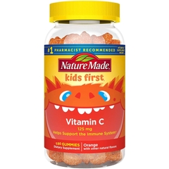 Kẹo dẻo Vitamin C cho bé từ 4-18 tuổi Nature made kids first 180 viên