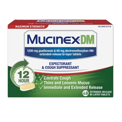 Viên uống cắt cơn ho có đàm, tức ngực Mucinex Maximum Strength DM 56 viên