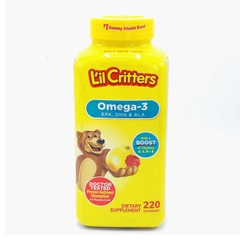 Kẹo dẻo bổ sung Vitamin L'il Critters Gummy Vites Omega 3 220 viên