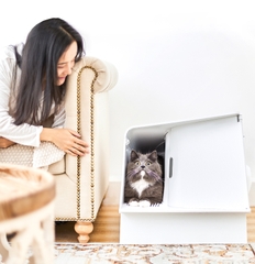 Petkit White Villa Cat Litter Box - Biệt Thự Vệ Sinh Cho Mèo