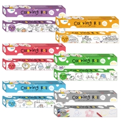 Tranh Tô Màu Cắt Dán Cuộn Dài 3m55 (6 chủ đề tự chọn)