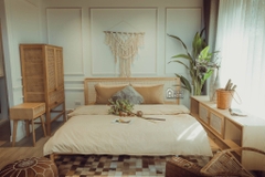 GIƯỜNG MÂY THẲNG KHÔNG ĐUÔI / MIXED RATTAN BED WITHOUT FOOTBOARD