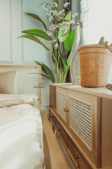 GIƯỜNG MÂY THẲNG KHÔNG ĐUÔI / MIXED RATTAN BED WITHOUT FOOTBOARD