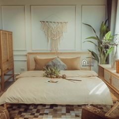 GIƯỜNG MÂY THẲNG KHÔNG ĐUÔI / MIXED RATTAN BED WITHOUT FOOTBOARD