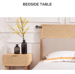 GIƯỜNG KẸP MÂY 01 / MIXED RATTAN BED #01