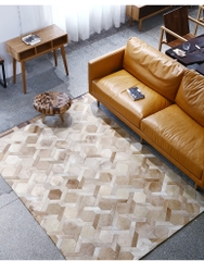 THÀM BÒ CHỮ NHẬT 09 / LEATHER RUG #09