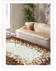 THẢM BÒ CHỮ NHẬT 04 / LEATHER RUG #04