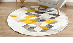 THẢM BÒ TRÒN 06 / CIRCLE LEATHER RUG #06