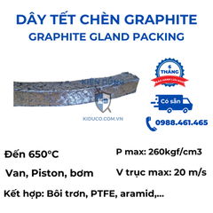 Thông tin kỹ thuật dây tết chèn graphite vuông