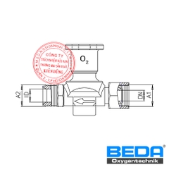 BEDA Shut-off Valve at Oxygen Supply-line with Screwed Cap 