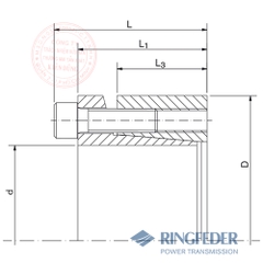 Thiết bị khóa trục côn Ringfeder RfN 7013.0 bản vẽ