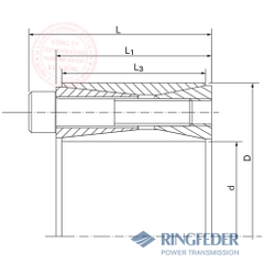 Thiết bị khóa trục côn Ringfeder RfN 7014 bản vẽ