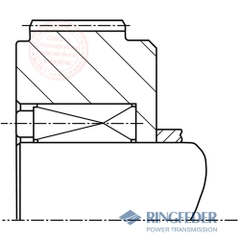 Thiết bị khóa trục côn Ringfeder RfN 7014 gear wheel fastening