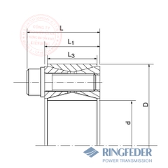 Thiết bị khóa trục côn Ringfeder RfN 7012 bản vẽ